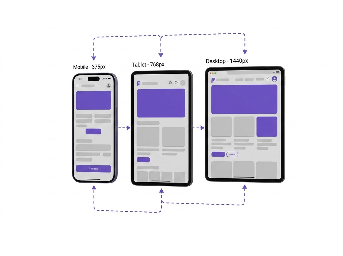 Responsive design across devices